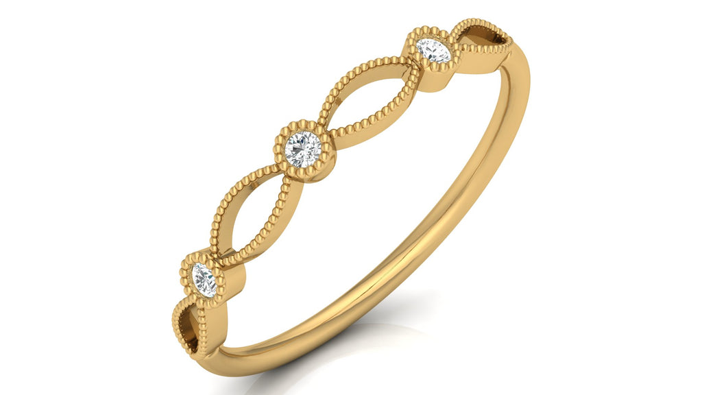 0.06 Ct Round  Diamond Ring
