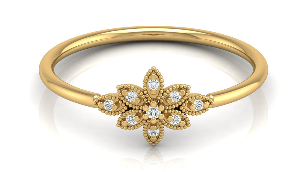 0.04 Ct Round  Diamond Ring