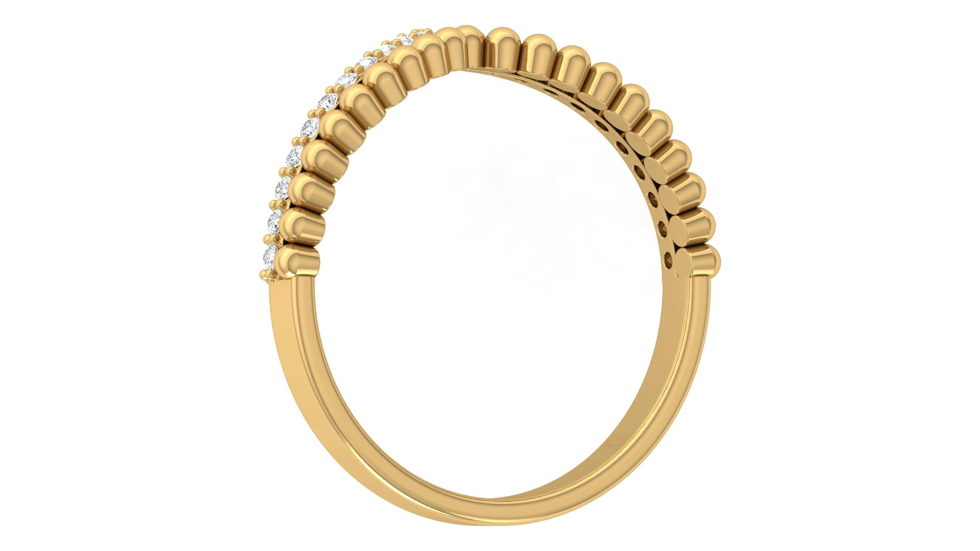 0.11 Ct Round  Diamond Ring