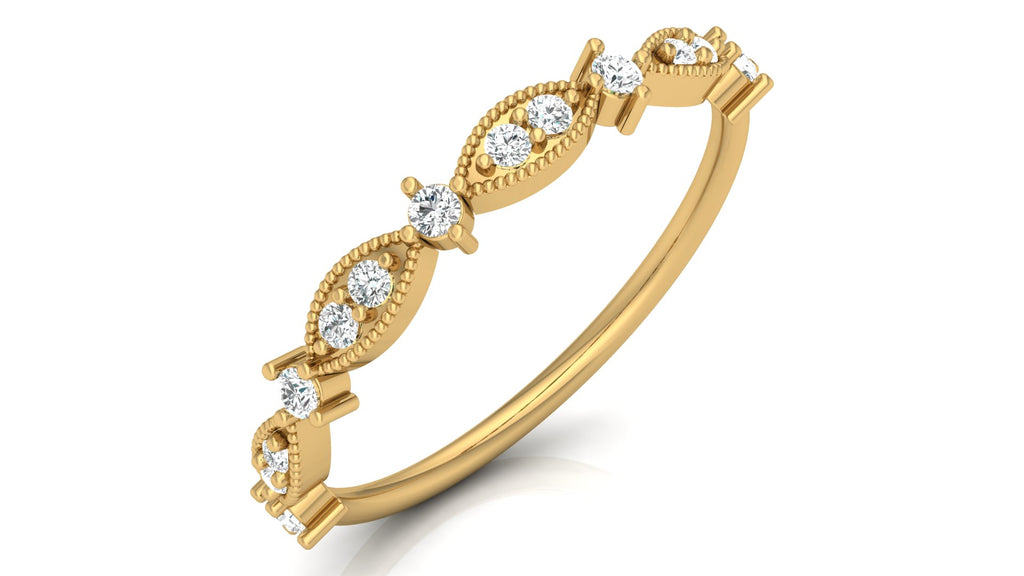 0.17 Ct Round  Diamond Ring