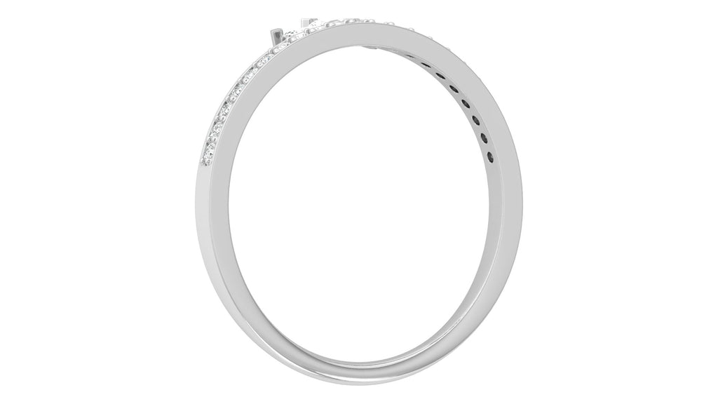 0.08 + 0.09 Ct Round + Marq Diamond Ring