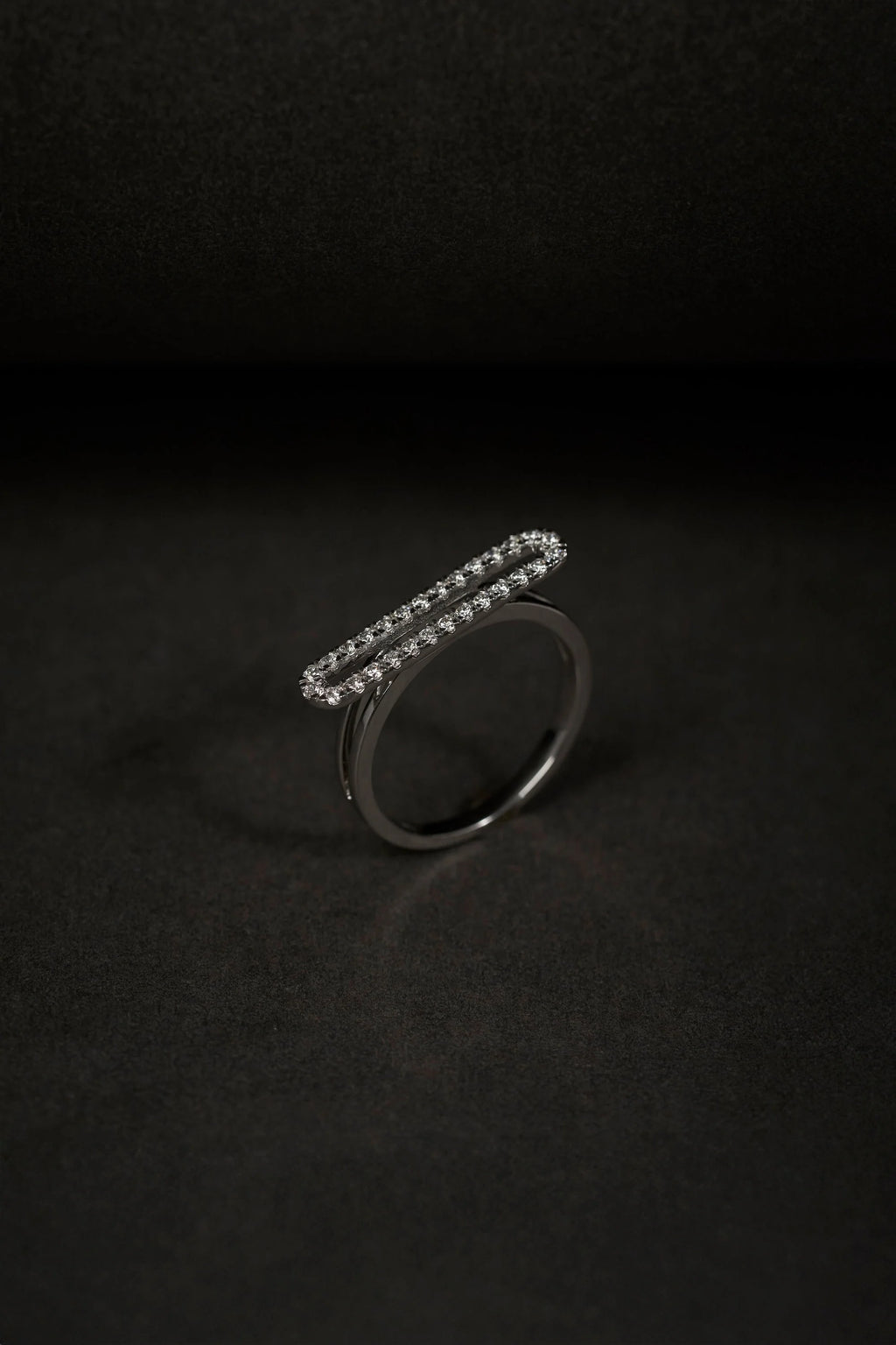 Vertical Bar Lab Grown Diamonds Ring