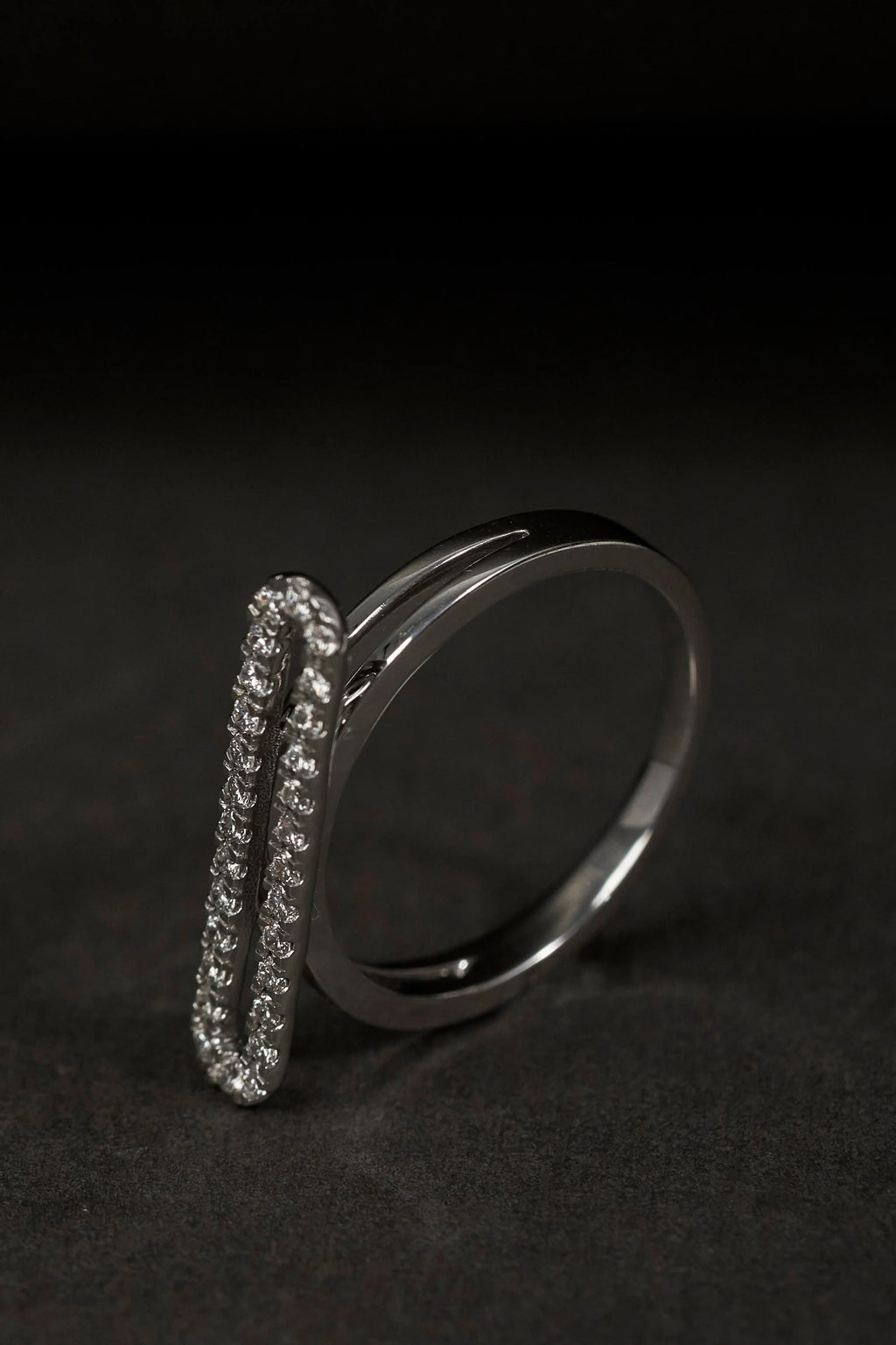 Vertical Bar Lab Grown Diamonds Ring
