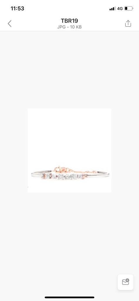 Premium Round + Princess Diamond Bracelet – Elegant Diamond-Studded Gold Bracelet
