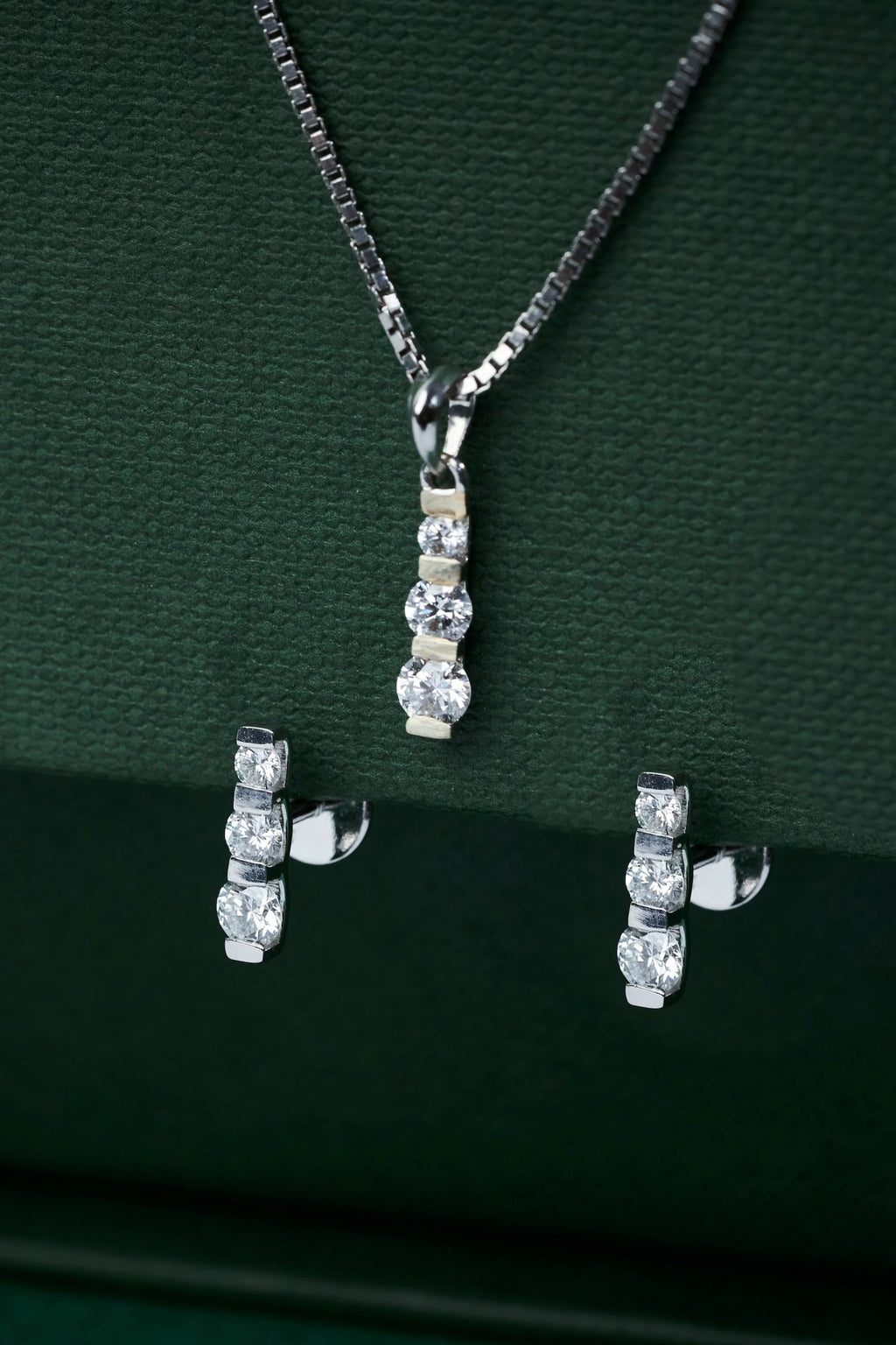 3 Stone Earring