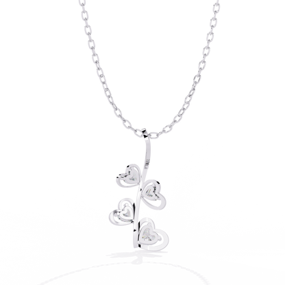 Affordable white gold lab grown diamond pendant for sale in India for women