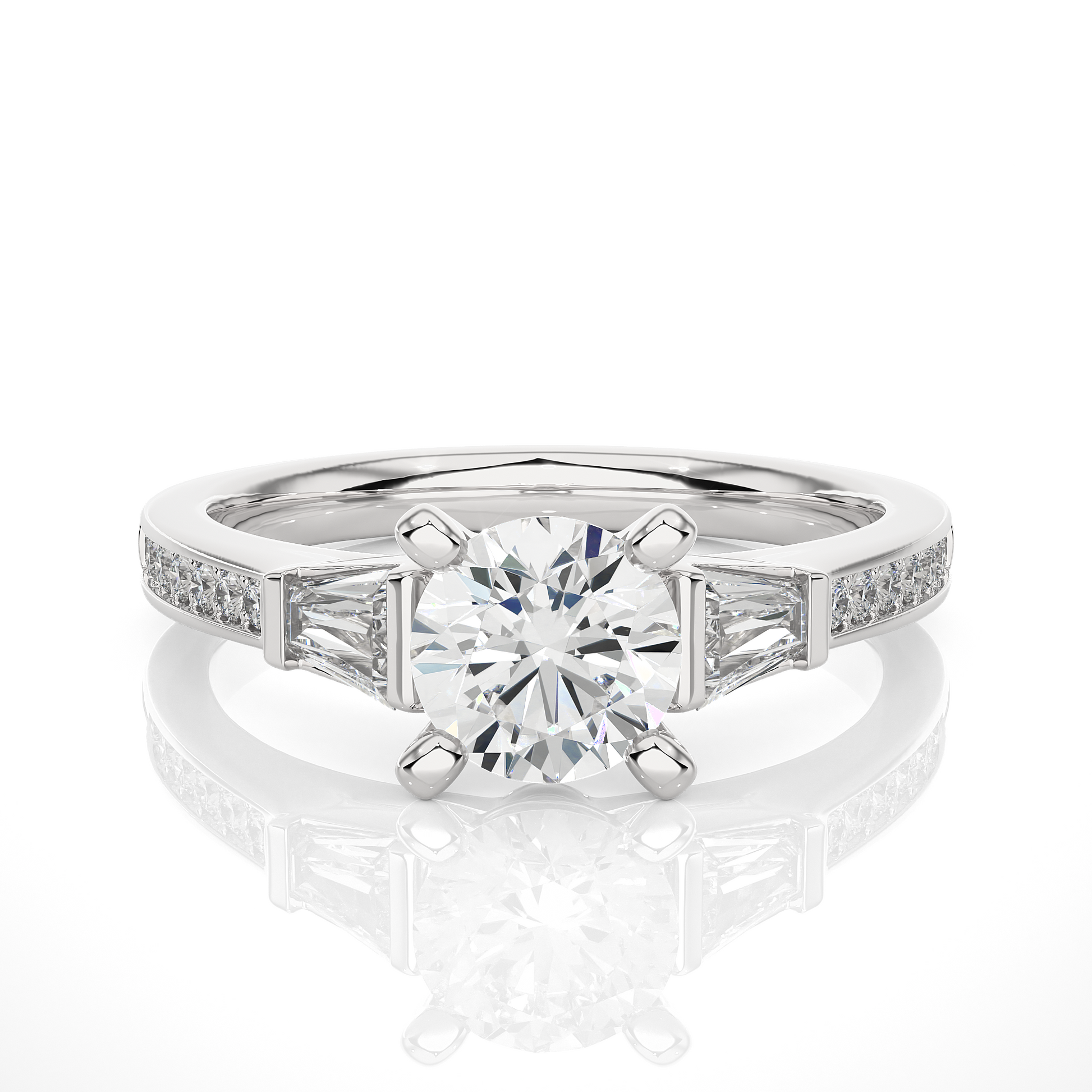 Ethical Kinship Ring - Trilogy made with Fine Gold and Lab Grown Diamonds