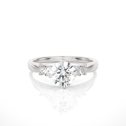 0.5+0.12 Ct Round Diamond Ring