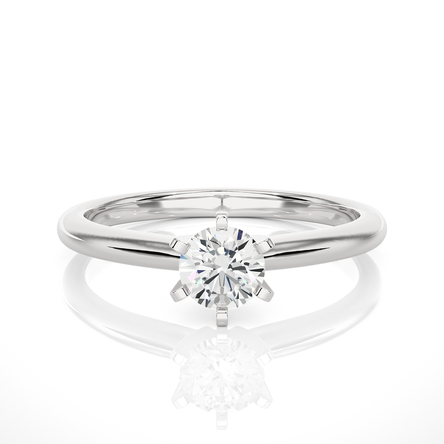 0.4 Ct Round Diamond Ring