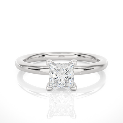 0.8 Ct Princess Diamond Ring