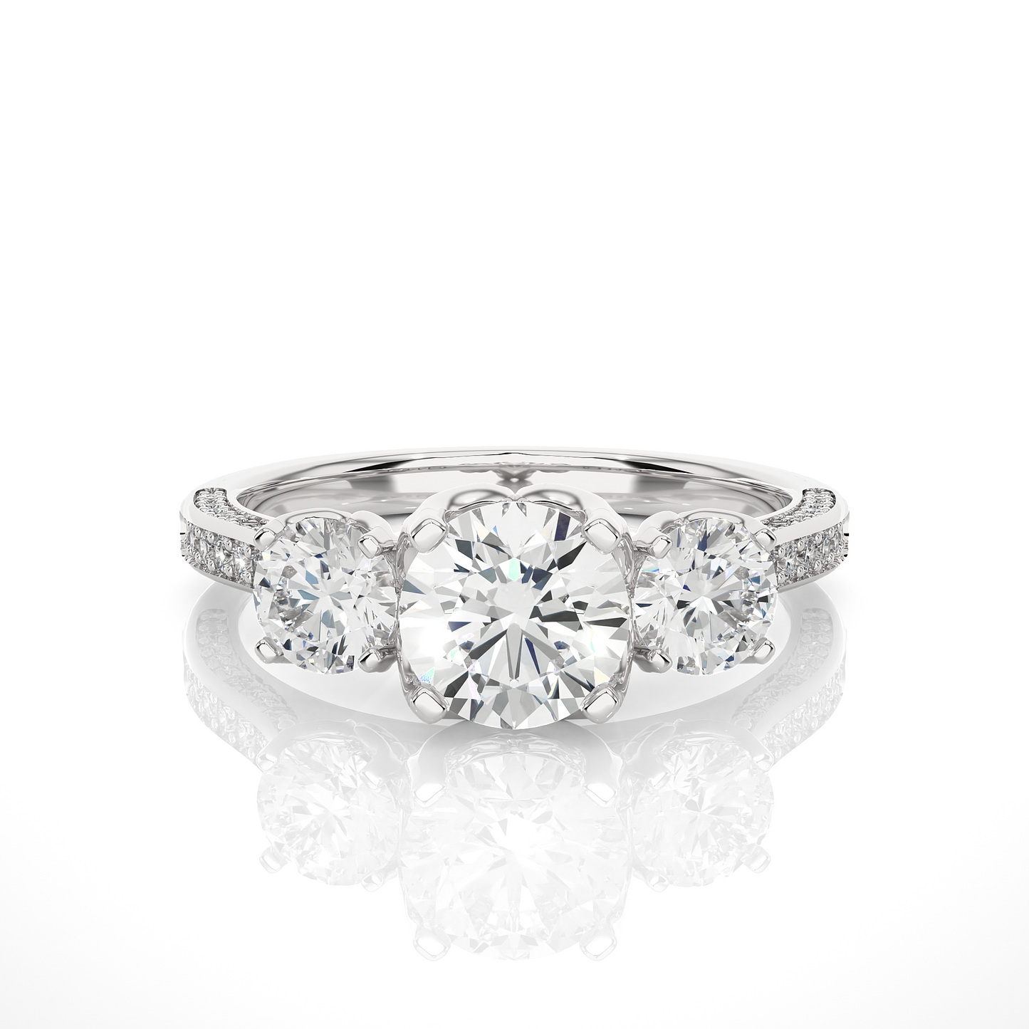 0.1+0.69+0.23  Ct Round Diamond Ring