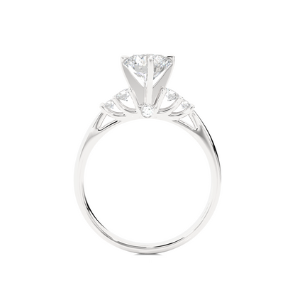 0.5+0.12 Ct Round Diamond Ring