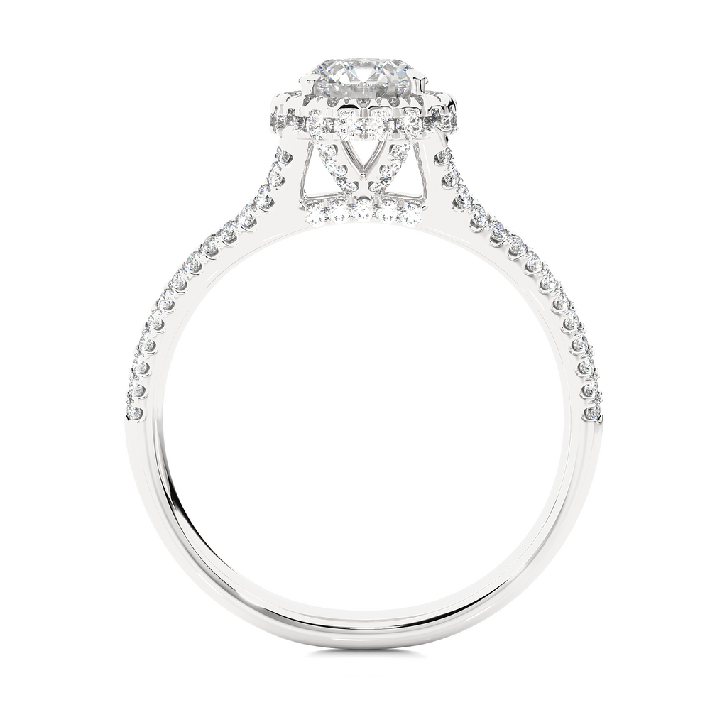 0.6+0.48 Ct Round Diamond Ring