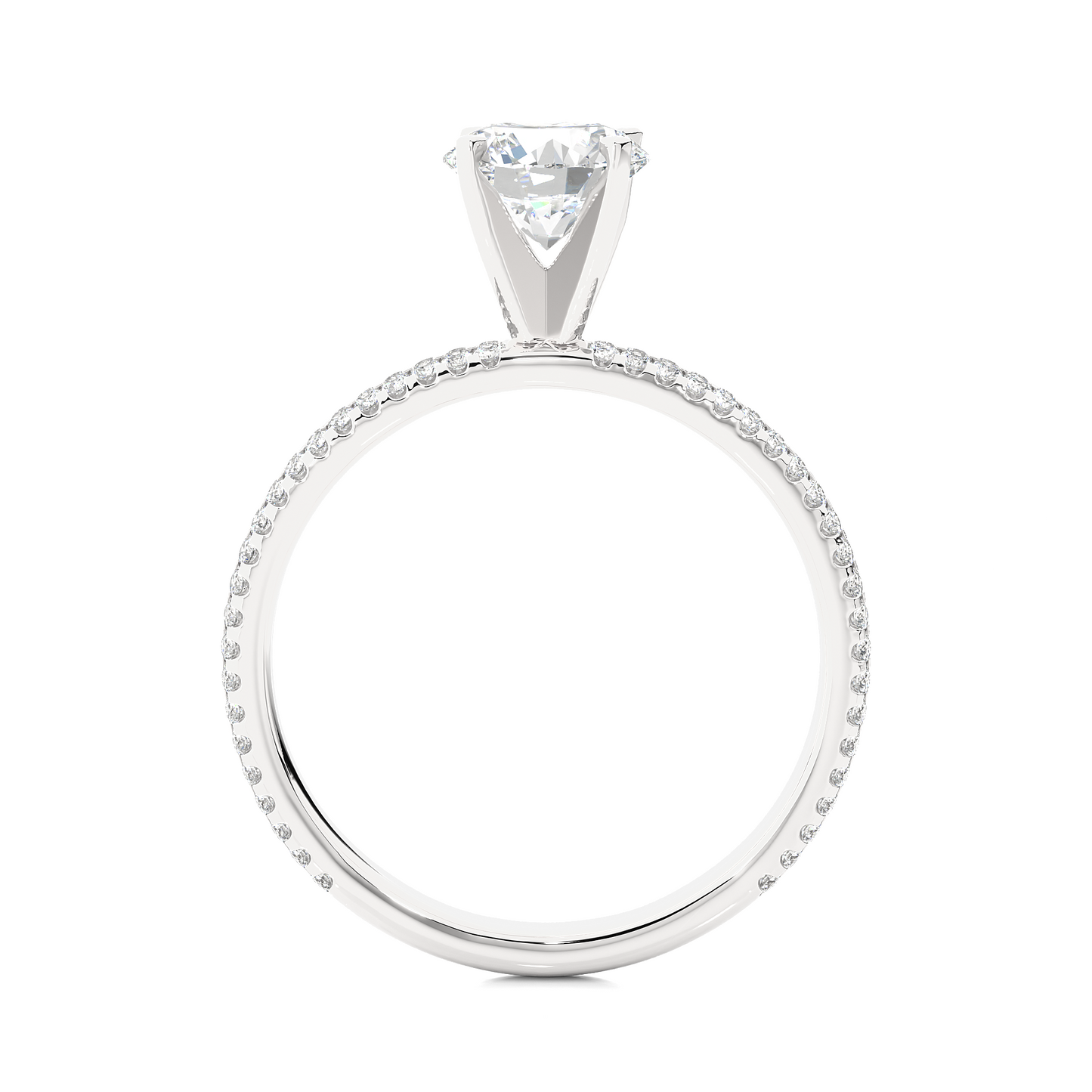 0.8+0.33 Ct Round Diamond Ring