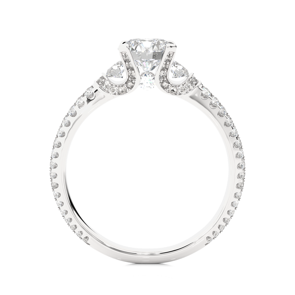 Sublime Trust Ring - Trilogy Ring made with Lab Grown Diamond and Gold