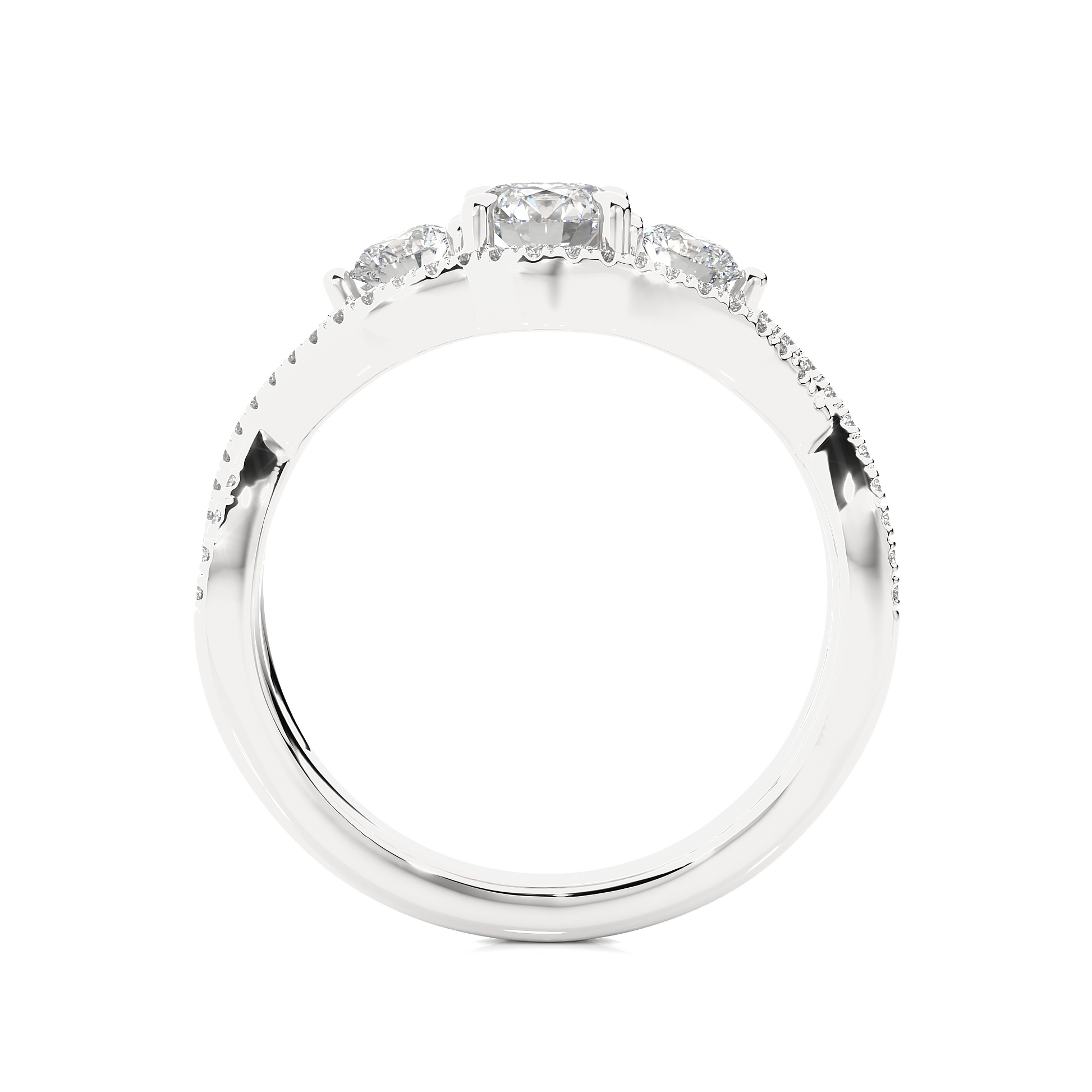 Benevolent Union - Premium Lab Grown Diamond Trilogy Ring