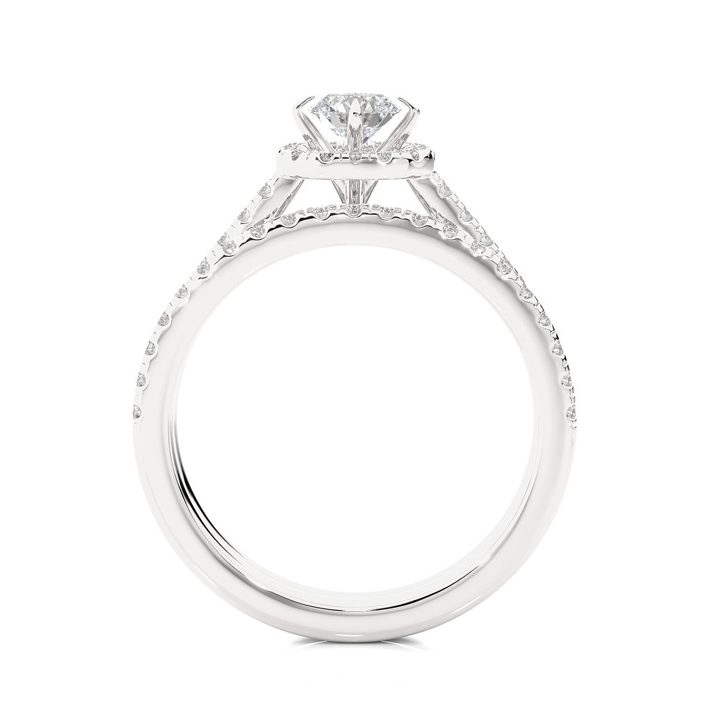 0.8+0.50 Ct Round Diamond Ring