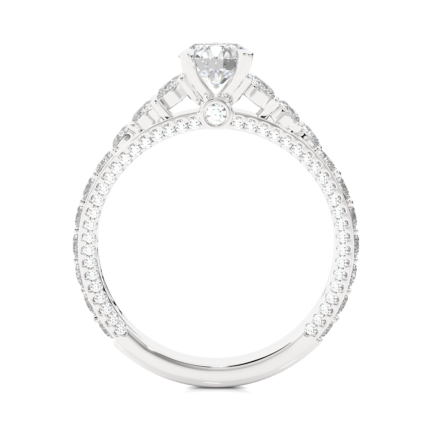 0.6+1.20 Ct Round Diamond Ring