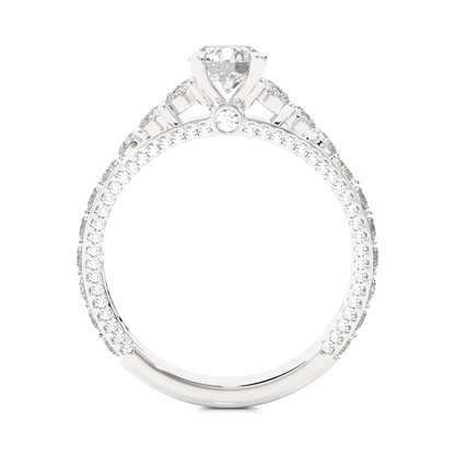 0.6+1.20 Ct Round Diamond Ring