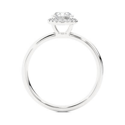 0.09+0.4 Ct Round Diamond Ring