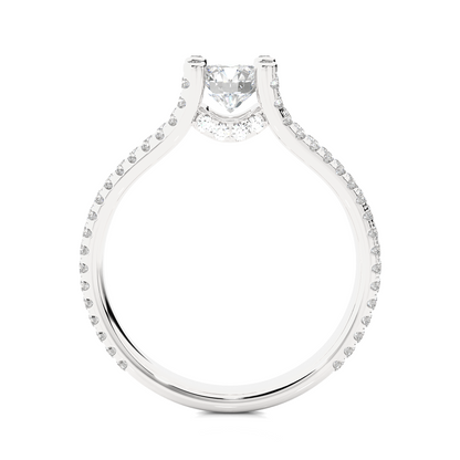 0.5+0.55 Ct Round Diamond Ring