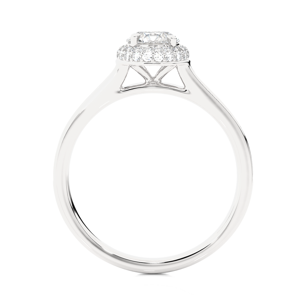 0.6+0.34 Ct Round Diamond Ring