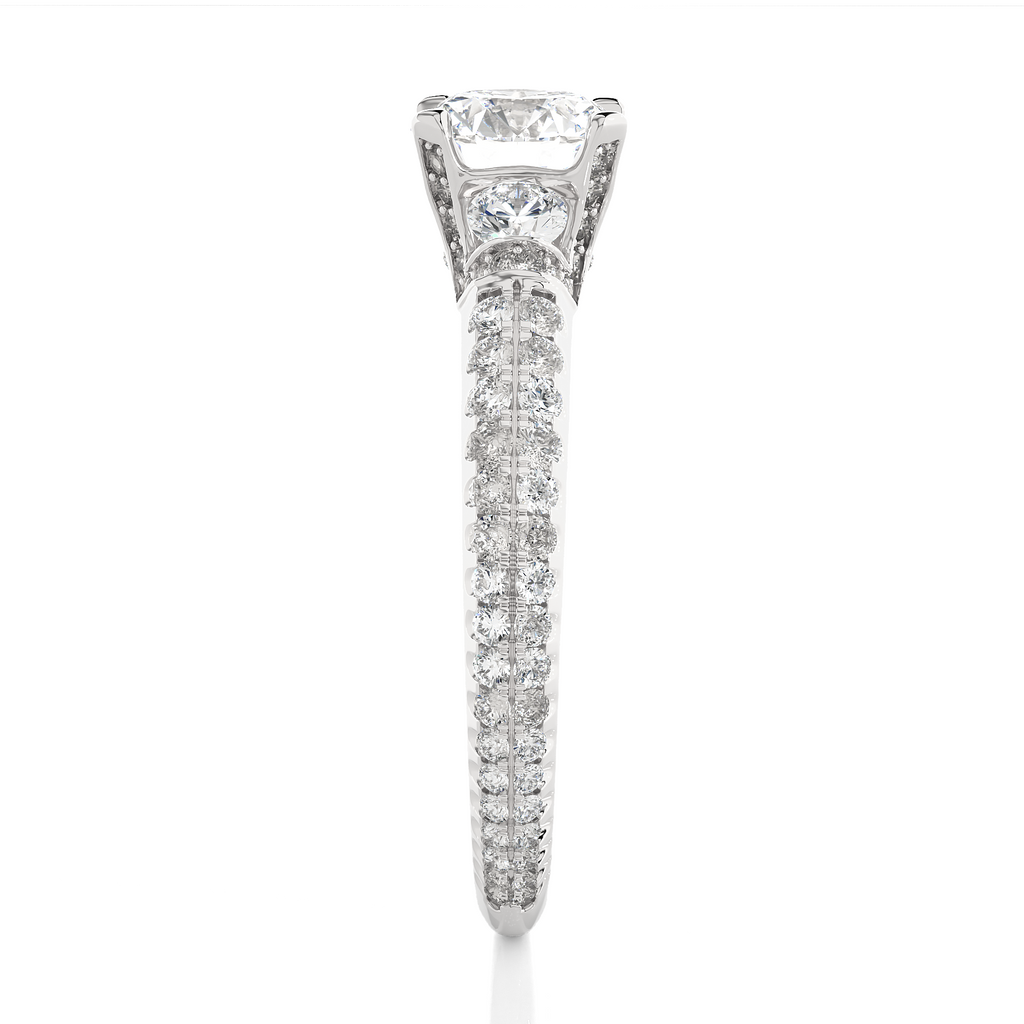 Sublime Trust Ring - Trilogy Ring made with Lab Grown Diamond and Gold