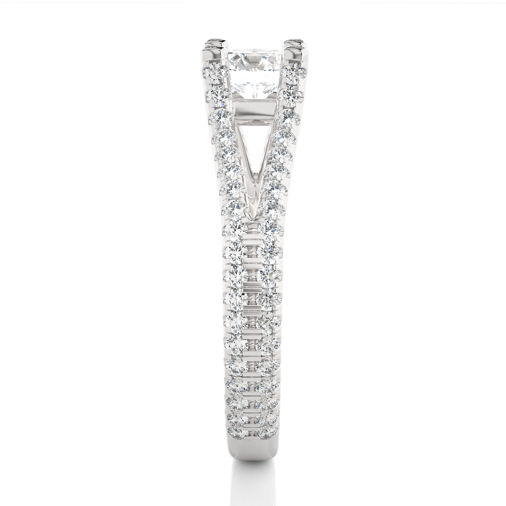 0.5+0.55 Ct Round Diamond Ring