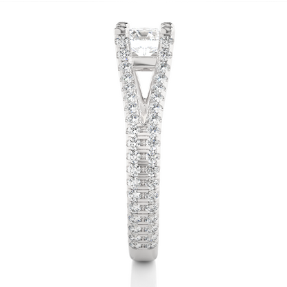 0.5+0.55 Ct Round Diamond Ring