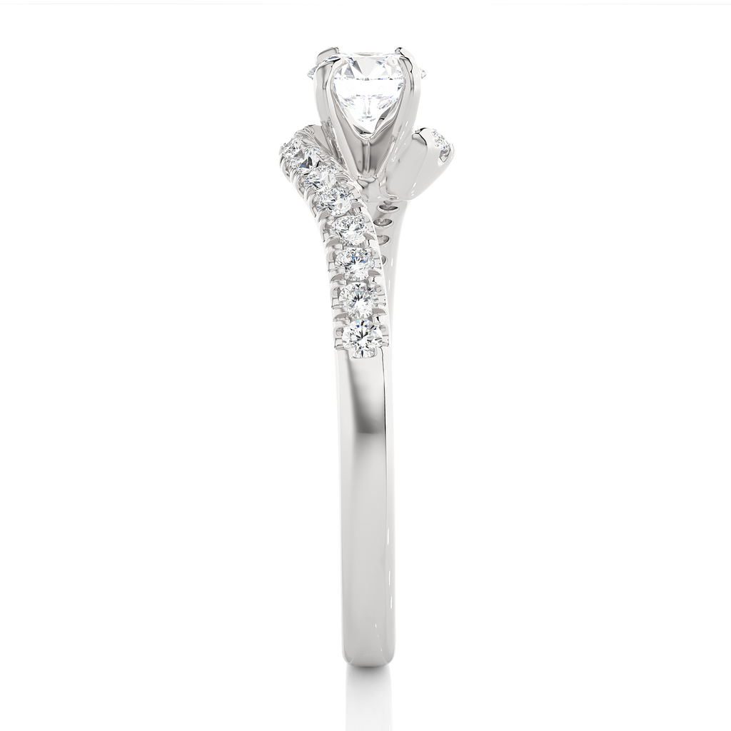 0.5+0.16 Ct Round Diamond Ring