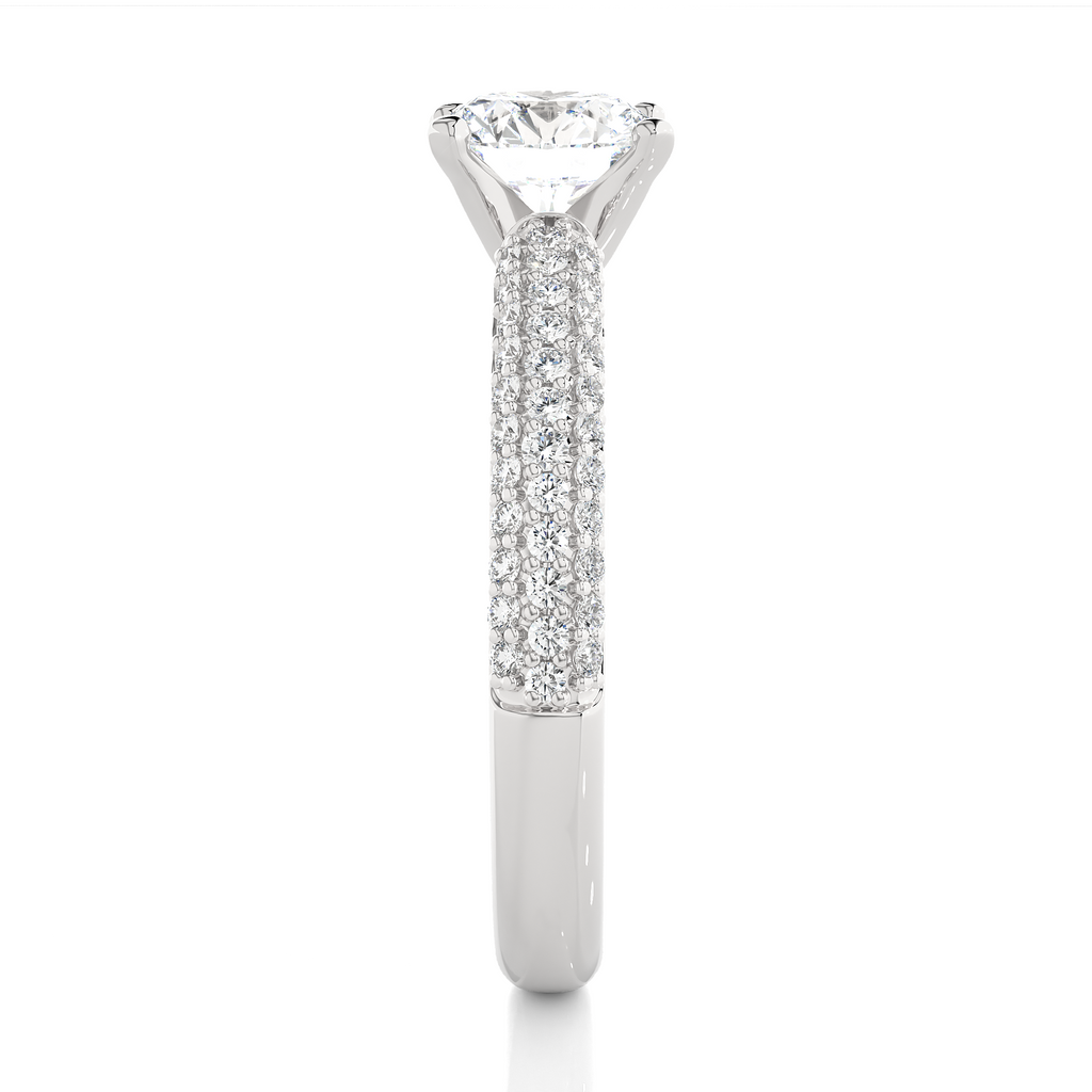 0.8+0.41 Ct Round Diamond Ring