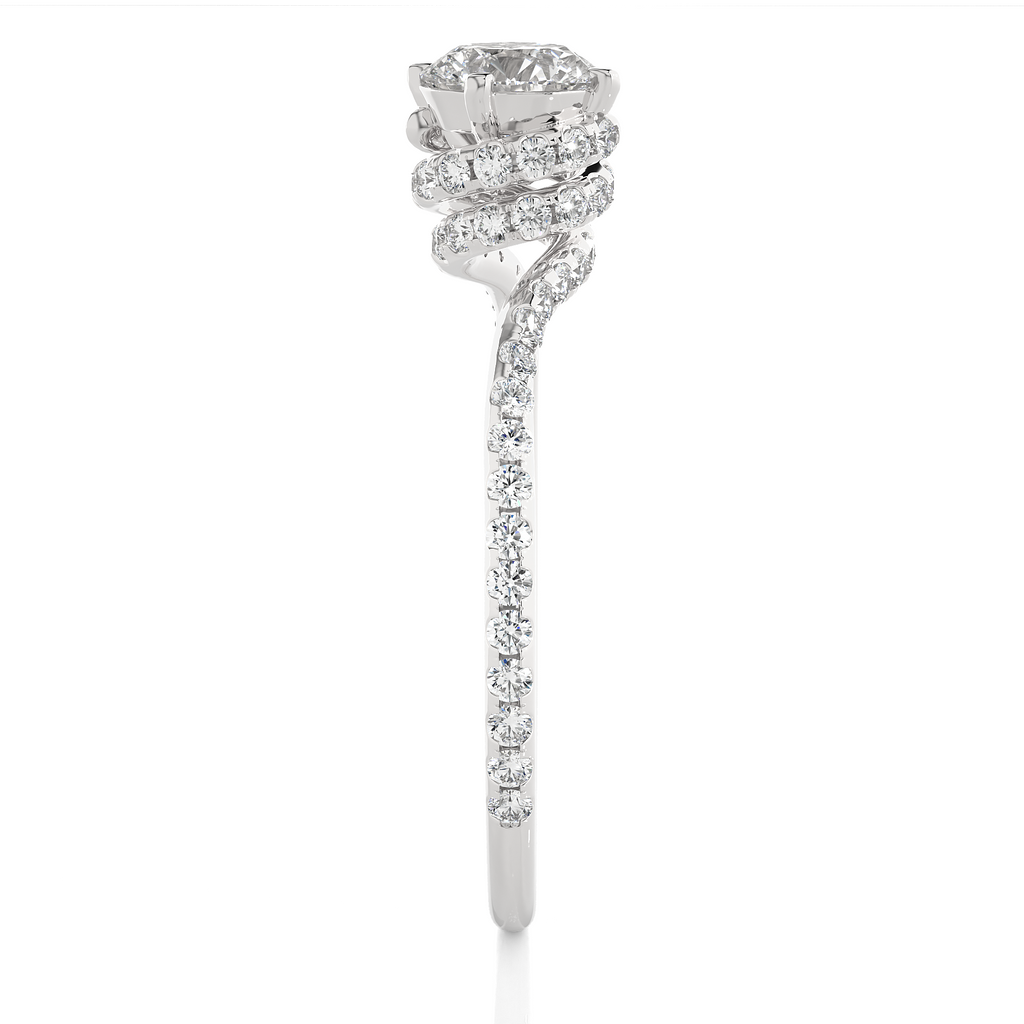 Elysian Twist Round Premium Lab Grown Diamond Ring