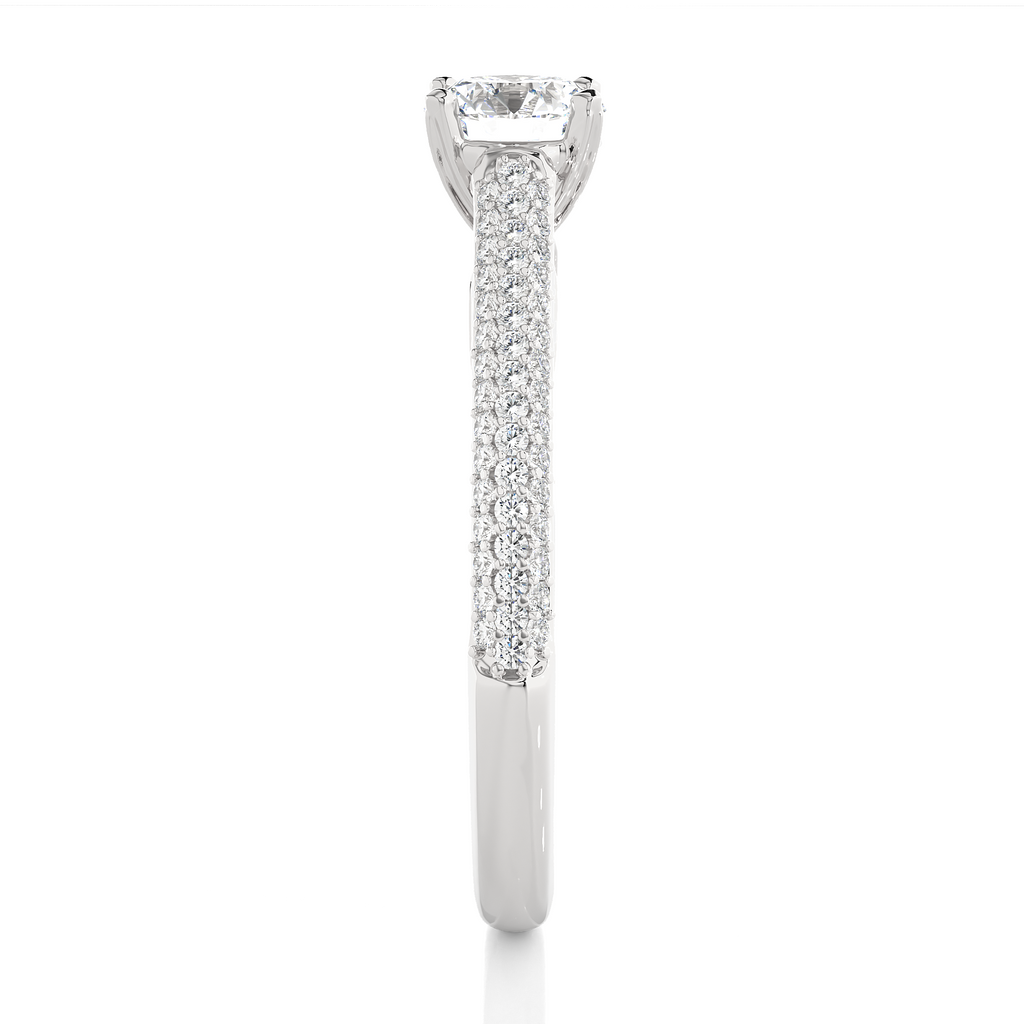 0.50+0.45 Ct Round Diamond Ring