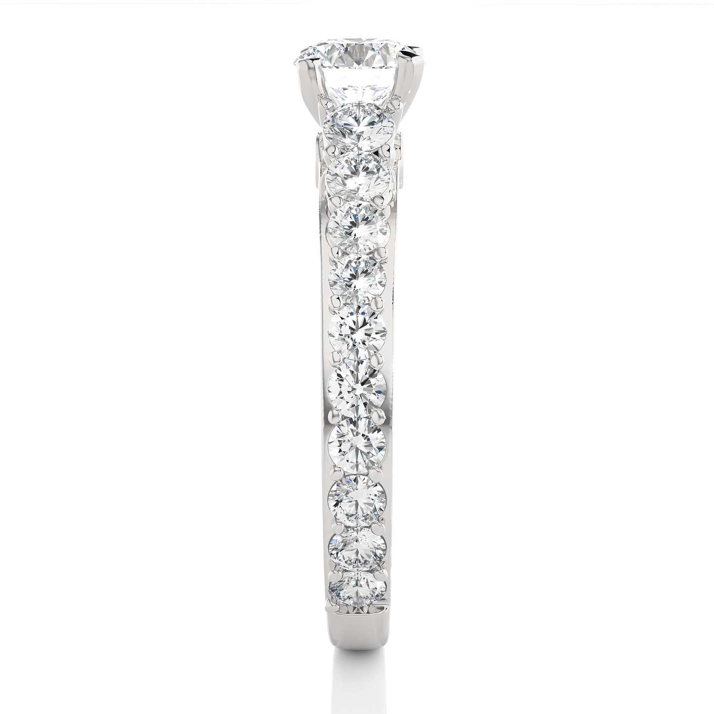 0.6+1.20 Ct Round Diamond Ring