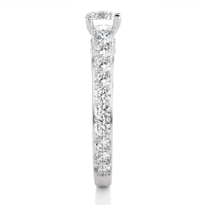 0.6+1.20 Ct Round Diamond Ring