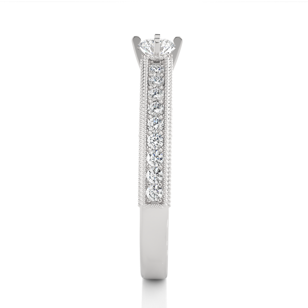 0.20+0.28 Ct Round Diamond Ring