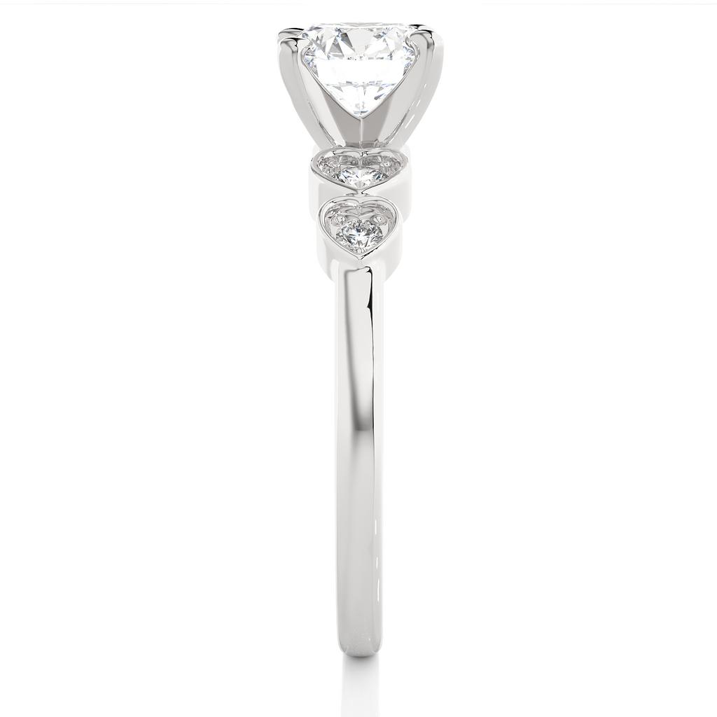 1.1+0.16 Ct Round Diamond Ring