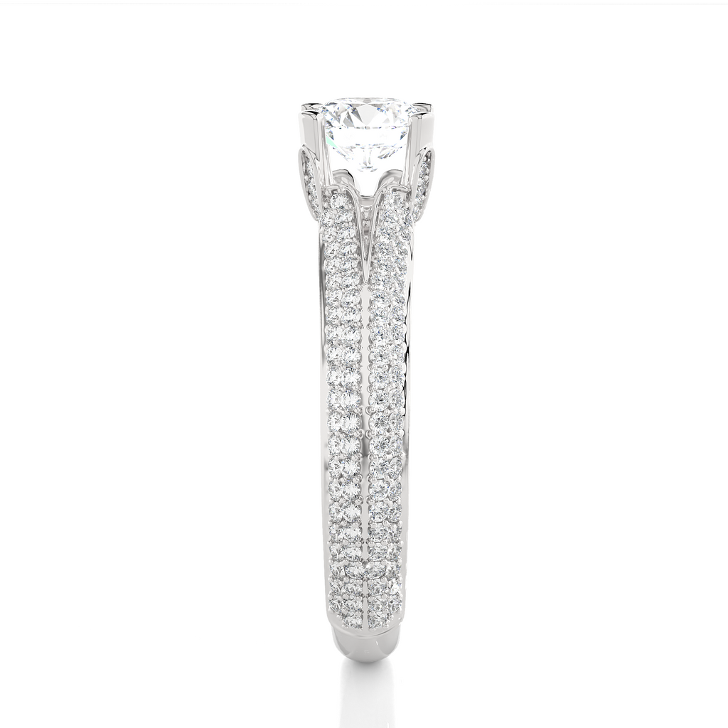 0.6+0.54 Ct Round Diamond Ring