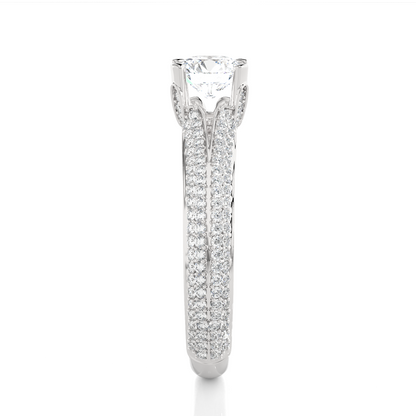 0.6+0.54 Ct Round Diamond Ring