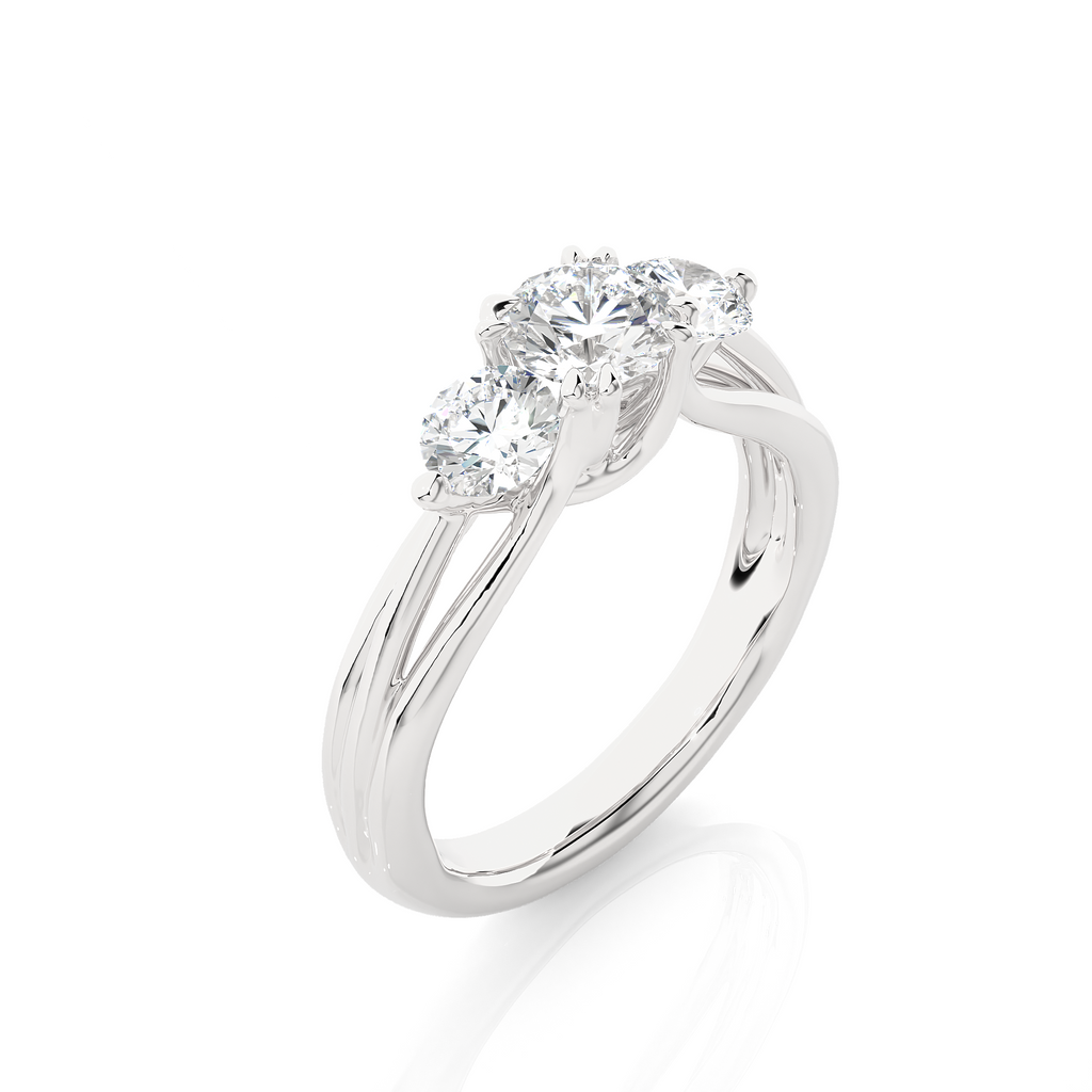 Honorable Vow Ring - Premium Trilogy Lab Grown Diamond Ring