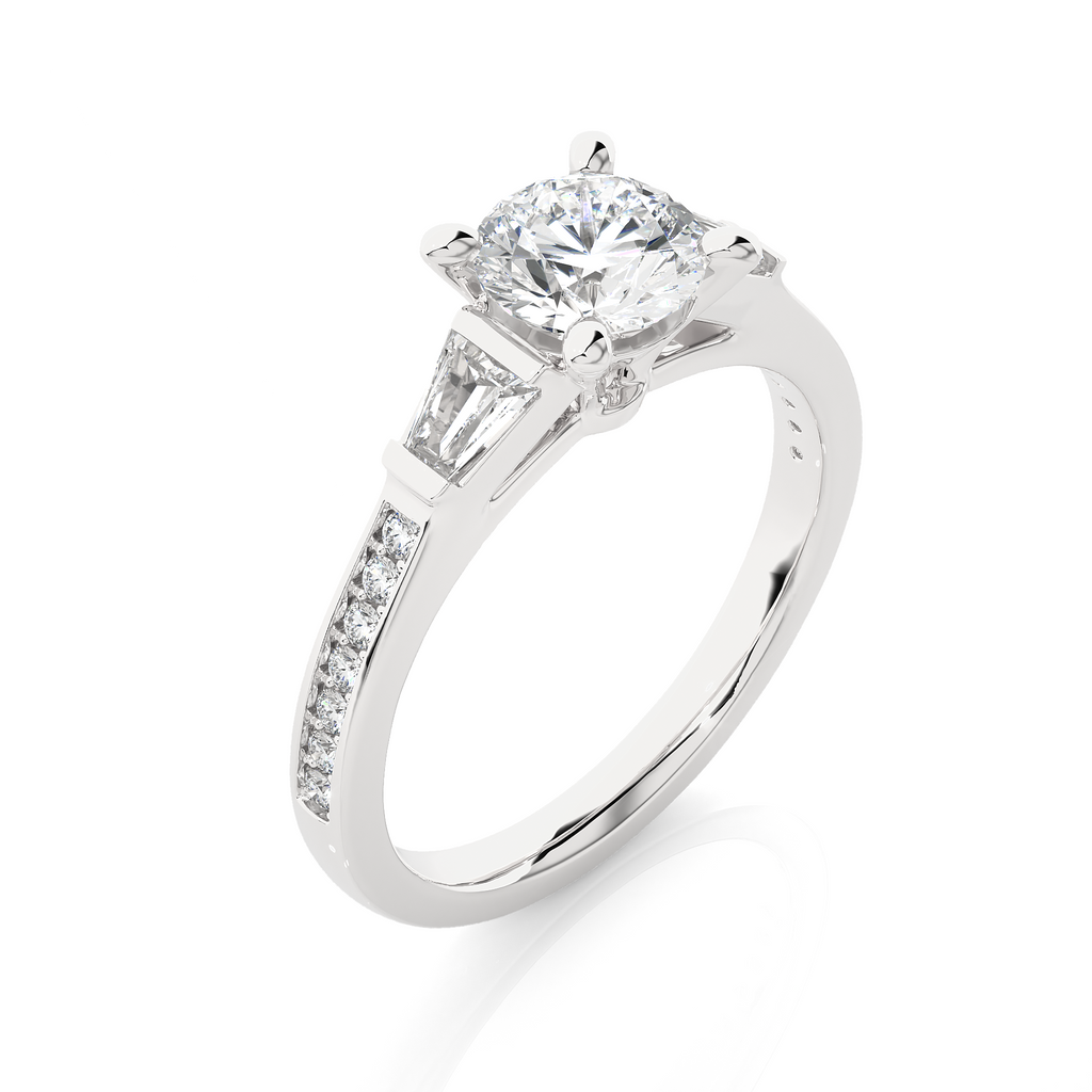 Ethical Kinship Ring - Trilogy made with Fine Gold and Lab Grown Diamonds
