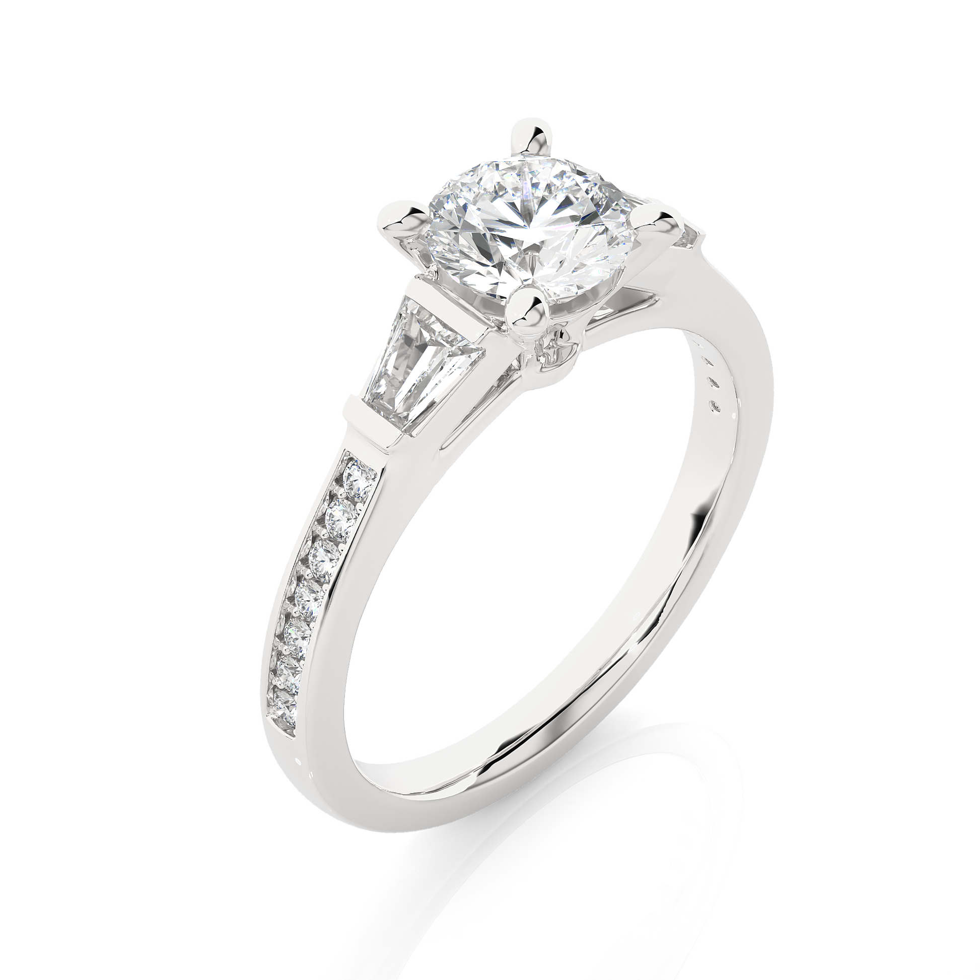 Ethical Kinship Ring - Trilogy made with Fine Gold and Lab Grown Diamonds