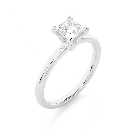 0.8 Ct Princess Diamond Ring