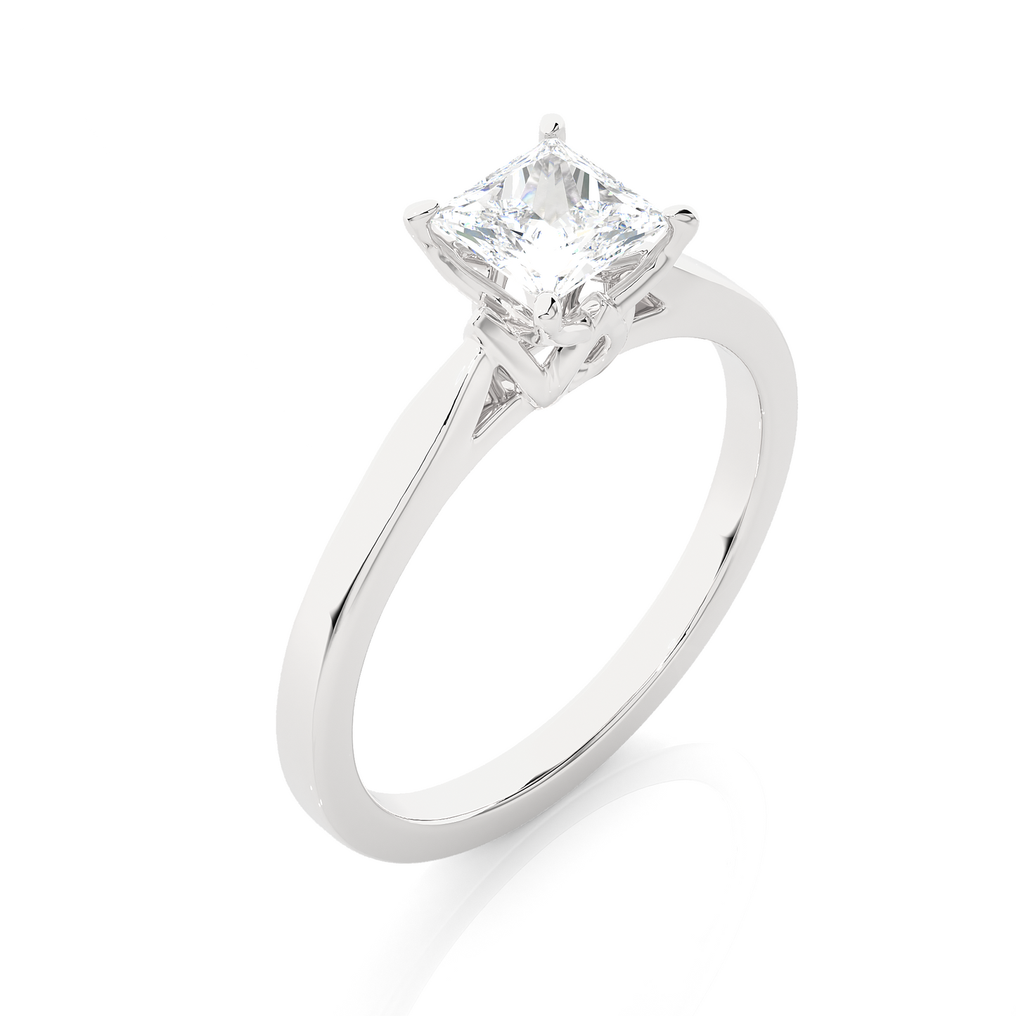 0.6 Ct Princess Diamond Ring