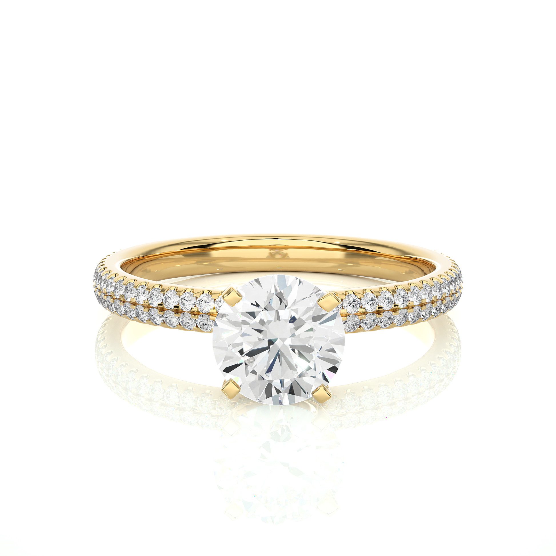 Auric Spark - Elevated Premium Round Lab Grown Diamond Solitaire