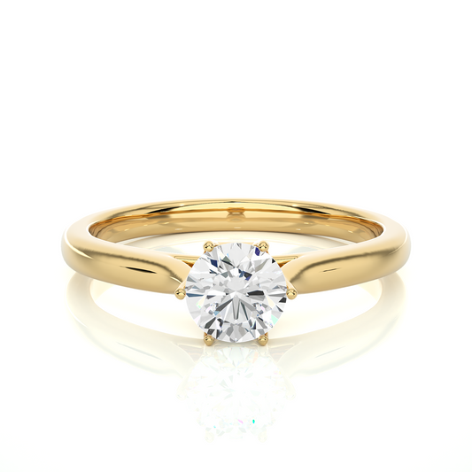 0.5 Ct Round Diamond Ring