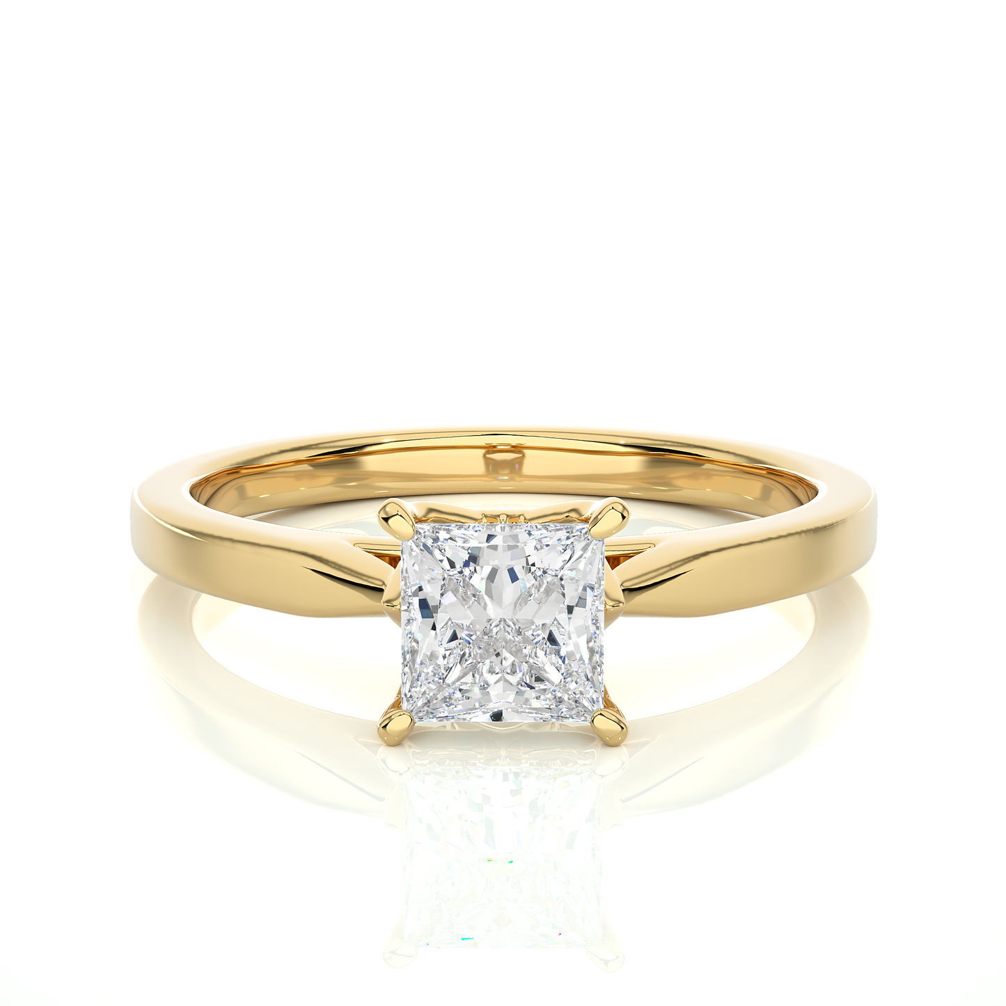 0.6 Ct Princess Diamond Ring