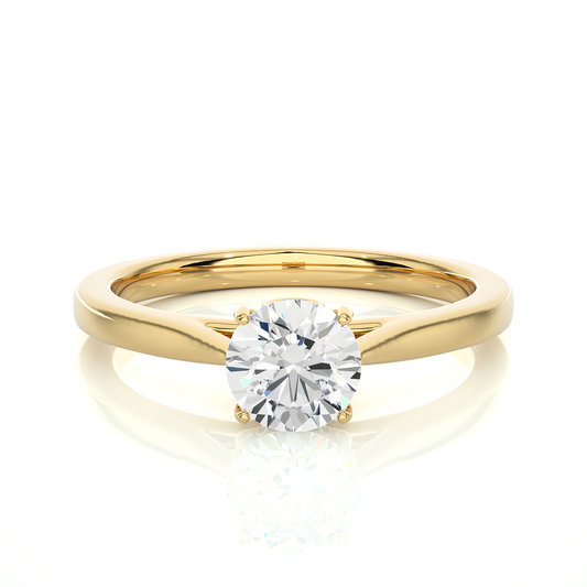 0.7 Ct Round Diamond Ring