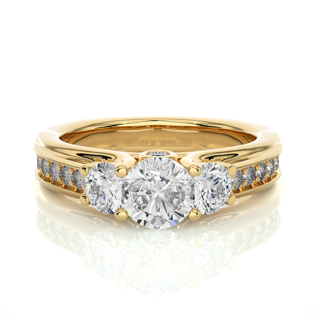 Resilient Bond Ring Round Lab Grown Diamond Ring