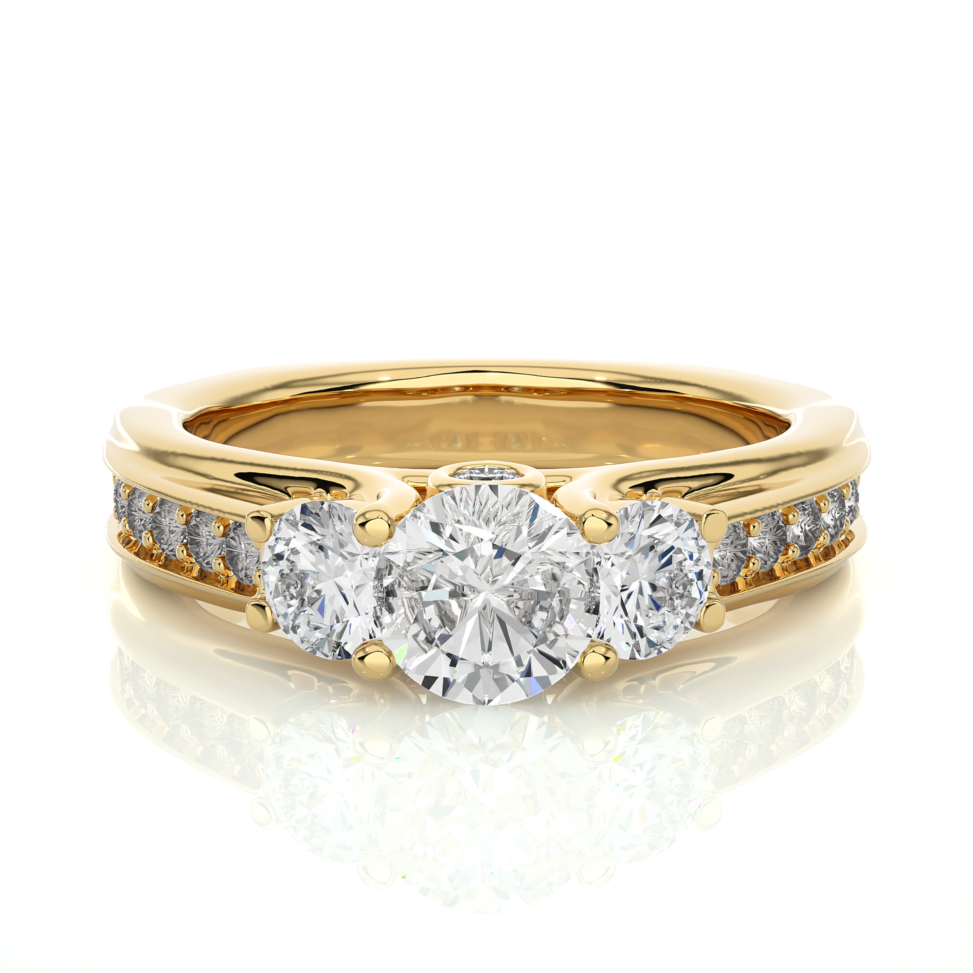 Resilient Bond Ring Round Lab Grown Diamond Ring